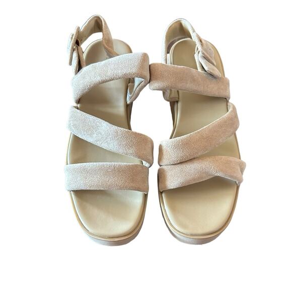 Vince Skylar Strappy Suede Wedge Sandals NEW Size 9 - Picture 4 of 9